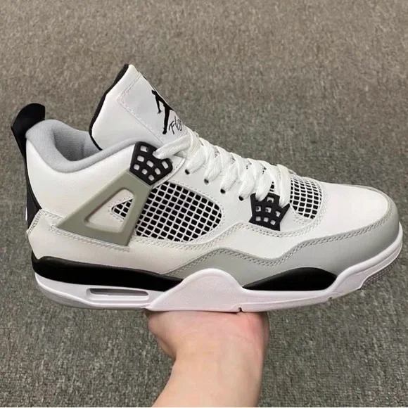 Nike Air Jordan 4 Retro GS Military Black Men's Shoes.